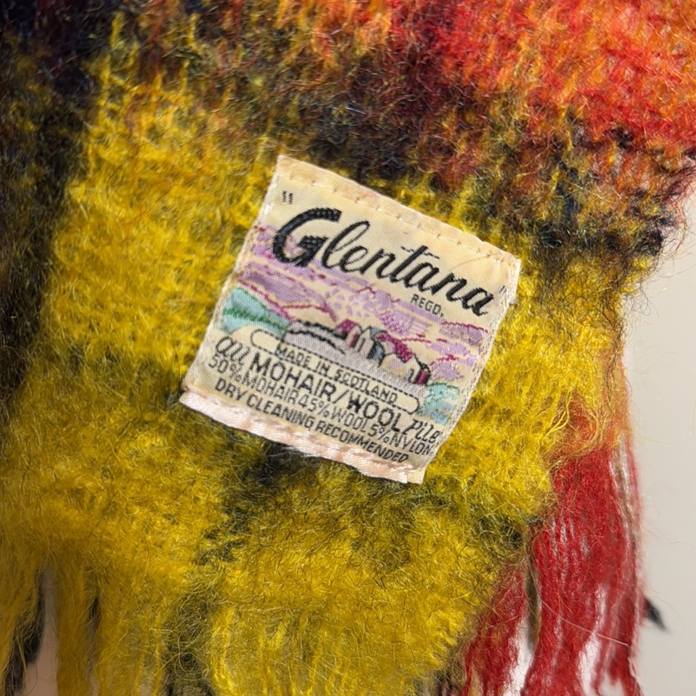 Incredible Vtg‎ traditional Mohair Scarf - Picture 4 of 5